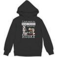 I Just Want To Read Books And Pet My Husky Dog Unisex Hoodie