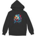 Kawaii Shark Reads Book Reading Library Book Bookworm Unisex Hoodie