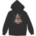 Library Books Christmas Tree Teacher Xmas Snowflake Unisex Hoodie