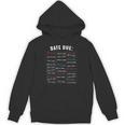 Library Due Date Stamp Card Librarian Book Reading Vintage Unisex Hoodie Library Due Date Stamp Card Librarian Book Reading Vintage Unisex Hoodie