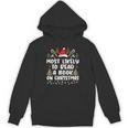 Most Likely To Read A Book On Christmas Matching Family Unisex Hoodie Most Likely To Read A Book On Christmas Matching Family Unisex Hoodie