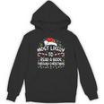 Most Likely To Read A Book Through Christmas Xmas Unisex Hoodie