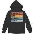 Literacy And Justice For All Stop Book Banning Banned Books Unisex Hoodie Literacy And Justice For All Stop Book Banning Banned Books Unisex Hoodie