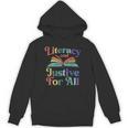 Literacy Justice For All Stop Book Banning Protect Librarian Unisex Hoodie