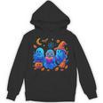 Little Ghost Coffee Tee Spooky Season Ghost Reading Book Unisex Hoodie