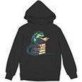 Lizard Reading Book Librarian Bookworm Reader Read Unisex Hoodie