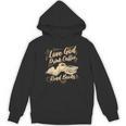 Love God Drink Coffee Read Books Christian Tee Unisex Hoodie