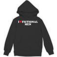 I Love Heart Fictional Men Simple Cute Reading Books Unisex Hoodie