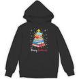 Merry Bookmas Book Christmas Tree Lights Xmas Men Women Kids Unisex Hoodie