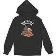 North Pole Book Club Gingerbread Christmas Reading Unisex Hoodie