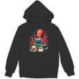 Octopus Reading Books Tea Coffee Unisex Hoodie