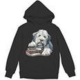 Old English Sheepdog Books Reading Dog Breed Graphic Unisex Hoodie