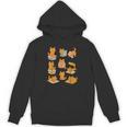 Orange Cats Reading Books Cat Lover Unisex Hoodie