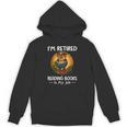 Owl I'm Retired Reading Books Is My Job Unisex Hoodie