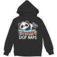 Panda Napping On Books Life’s Too Short To Skip Naps Unisex Hoodie