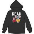 Pig Elephant Reading Cute Book Lover Bookworm Boys Girls Kid Unisex Hoodie Pig Elephant Reading Cute Book Lover Bookworm Boys Girls Kid Unisex Hoodie