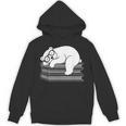 Polar Bear Reading Book Pajama Sleep Unisex Hoodie
