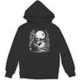 Rabbit Reading Book Full Moon Lake Scenery Unisex Hoodie