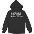 Read Books Lift Weights Fight Fascists Lovers Reading Unisex Hoodie Read Books Lift Weights Fight Fascists Lovers Reading Unisex Hoodie