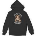 Read Books Be Weird Stay Feral Goat Unisex Hoodie Read Books Be Weird Stay Feral Goat Unisex Hoodie