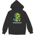 Readasaurus Reading Dinosaur Book Reader Bookworm Unisex Hoodie Readasaurus Reading Dinosaur Book Reader Bookworm Unisex Hoodie