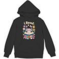 Reading Axolotl Book Lover Wildflowers Unisex Hoodie