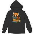 Reading Book Lover Red Panda Read Books Be Kind Stays Weird Unisex Hoodie