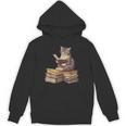 Reading Cat Book Lover Unisex Hoodie