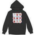 Reading Is My Jam Preppy Stawberry Bookworm Book Lover Nerd Unisex Hoodie