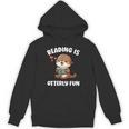Reading Is Otterly Fun Otter Bookworm Book Lover Librarian Unisex Hoodie