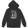 Reading Is Snow Much Fun Christmas Books Snowman Bookworm Unisex Hoodie