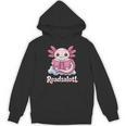 Readsalotl Axolotl Reading Cute Book Lover Bookworm Unisex Hoodie