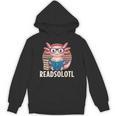 Readsolotl Axolotl Reading Book Lover Kawaii Bookworms Unisex Hoodie Readsolotl Axolotl Reading Book Lover Kawaii Bookworms Unisex Hoodie
