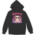 Readsolotl Pink Kawaii Axolotl Book Lover Reading Unisex Hoodie Readsolotl Pink Kawaii Axolotl Book Lover Reading Unisex Hoodie