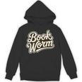 Retro Book Worm Reading For Book Lovers Unisex Hoodie Retro Book Worm Reading For Book Lovers Unisex Hoodie