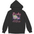 Retro Books Are My Love Language Valentine Book Lovers Unisex Hoodie Retro Books Are My Love Language Valentine Book Lovers Unisex Hoodie