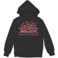 Retro Grow In Grace Wildflower Book Christian Bible Verse Unisex Hoodie Retro Grow In Grace Wildflower Book Christian Bible Verse Unisex Hoodie