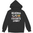 Retro Reading Is My Favorite Sport Baseball World Book Day Unisex Hoodie