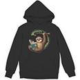 Sloth Reading a Book Lazy Sloth Bookworm Unisex Hoodie
