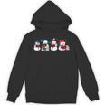 Snowman Reading Books Teacher Librarian Bookworm Christmas Unisex Hoodie
