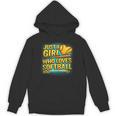 Softball Just A Girl Comic Book Style Graphic For Teens Unisex Hoodie Softball Just A Girl Comic Book Style Graphic For Teens Unisex Hoodie