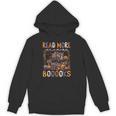 Spooky Halloween Bookshelf Bookcase Read More Books Unisex Hoodie