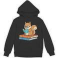 Squirrel Reading Book Glasses Bookworm Librarian Unisex Hoodie Squirrel Reading Book Glasses Bookworm Librarian Unisex Hoodie
