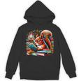 Squirrel Reading a Book Lover Bookworm Unisex Hoodie