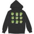 Teacher Reading Shamrock St Patrick’s Day Book Lover Kids Unisex Hoodie