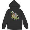 Teachersaurus Dinosaur Teachers Dino Reading Book Librarian Unisex Hoodie