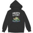 Unearth a Story Frog Reading a Book Summer 2026 Unisex Hoodie