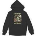 Weird Teachers Build Character Frog Reading Book Librarian Unisex Hoodie