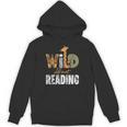 Wild About Reading Books Animal Theme Bookworm Library Day Unisex Hoodie Wild About Reading Books Animal Theme Bookworm Library Day Unisex Hoodie