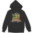 Wild About Reading Books Lovers Novelty Bookworm Library Day Unisex Hoodie Wild About Reading Books Lovers Novelty Bookworm Library Day Unisex Hoodie